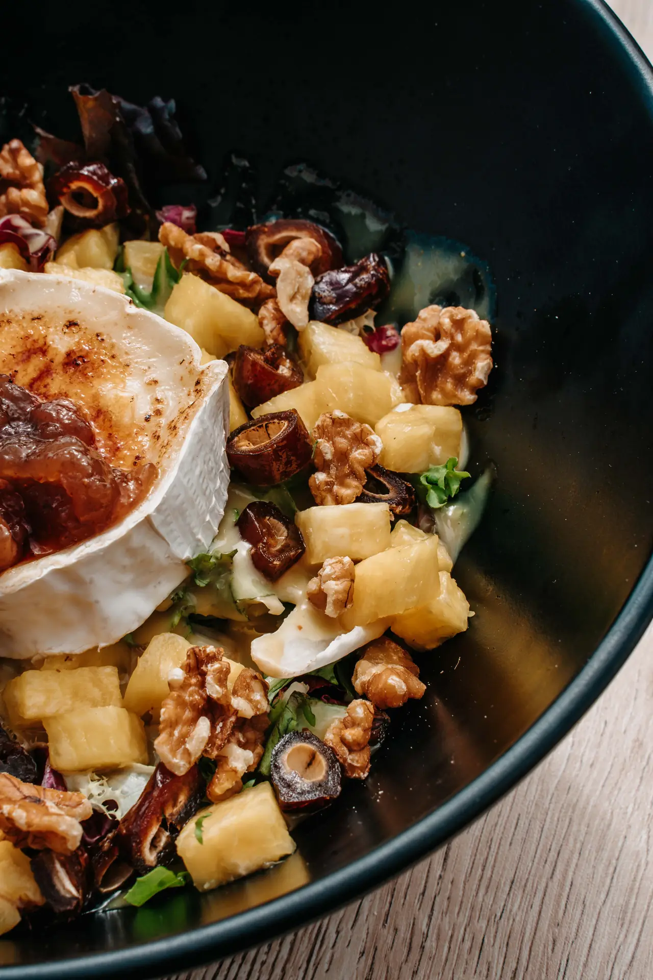 Ensalada de queso de cabra